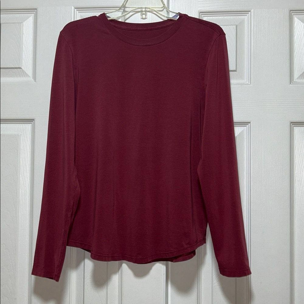 Lululemon Long Sleeve Shirt Muted Red - Size 8/10